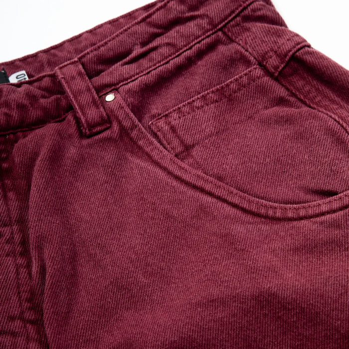 Jeans Pants Logo Line Wine - Four Street