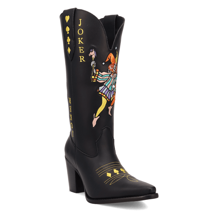 PRODUCT SHOT JOKER LEATHER BOOT AT 45 DEGREE ANGLE