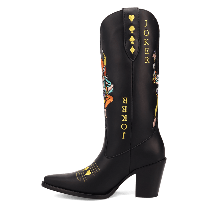 PRODUCT SHOT JOKER LEATHER BOOT AT 135 DEGREE OUTSIDE ANGLE