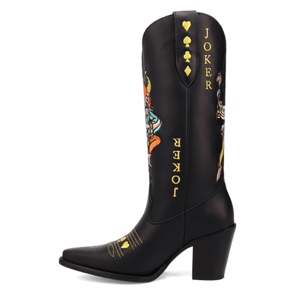 PRODUCT SHOT JOKER LEATHER BOOT AT 135 DEGREE OUTSIDE ANGLE