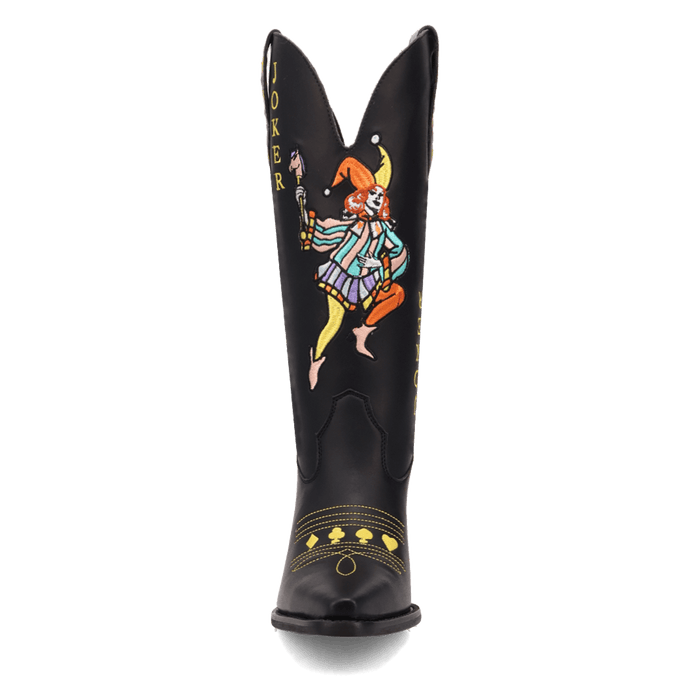 PRODUCT SHOT JOKER LEATHER BOOT AT FRONT ANGLE