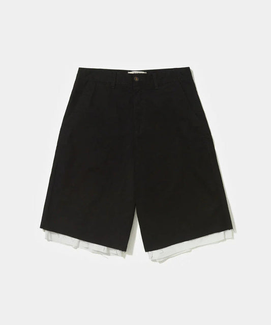 Lined Chino Shorts Black - Four Street