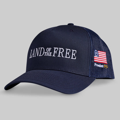 Land of the Free Trucker Hat (Navy)