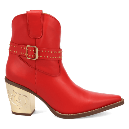PRODUCT SHOT MILANO LEATHER BOOTIE AT 90 DEGREE INSIDE ANGLE
