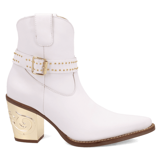 PRODUCT SHOT MILANO LEATHER BOOTIE AT 90 DEGREE INSIDE ANGLE