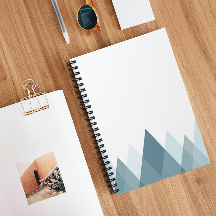 Journal Notebook Mountains, Gratitude Journal, Modern Stationary, Lined Journal Pages, Made in USA | Pippa + June