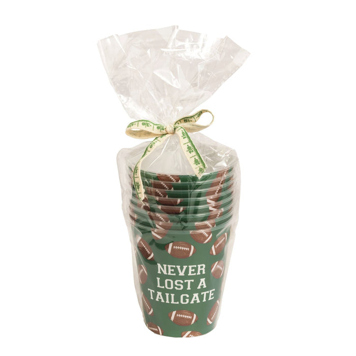 Never Lost a Tailgate Party Cups Set of 8