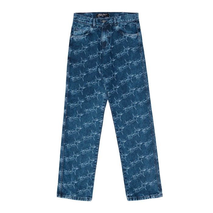 PANTS MONOGRAM SUFSTAR JEANS BLUE - Four Street