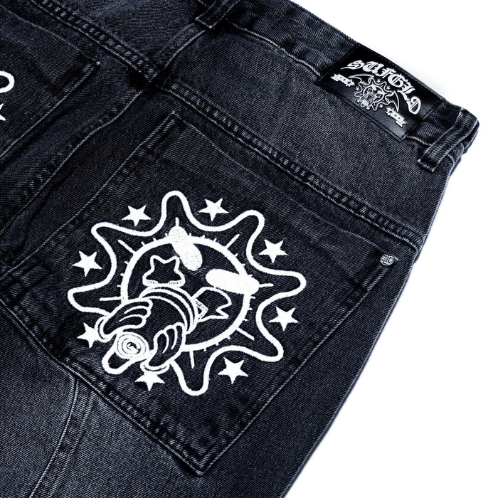 PANTS SUFGLO JEANS BLACK - Four Street