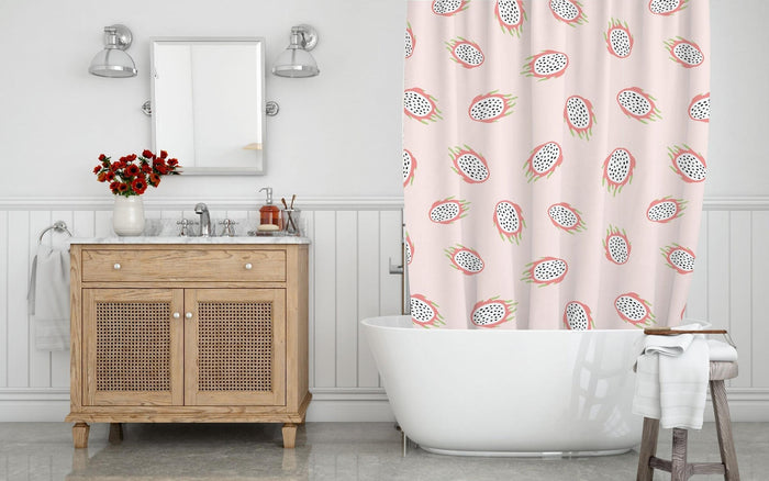 Shower Curtain Passion Fruit Pink, Bathroom Decor & Accessories | Pippa + June