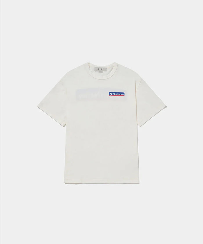 PIET Nation T-shirt Bone White - Four Street
