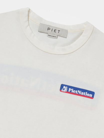 PIET Nation T-shirt Bone White - Four Street