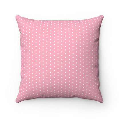 Pink White Polka Dot Throw Pillow, Modern Pillows, Contemporary Throw Pillows, Cushions, Bed Pillows Decorative, Modern Pillows, Gift, Pillowcase