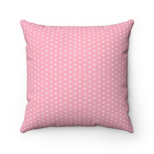 Pink White Polka Dot Throw Pillow, Modern Pillows, Contemporary Throw Pillows, Cushions, Bed Pillows Decorative, Modern Pillows, Gift, Pillowcase