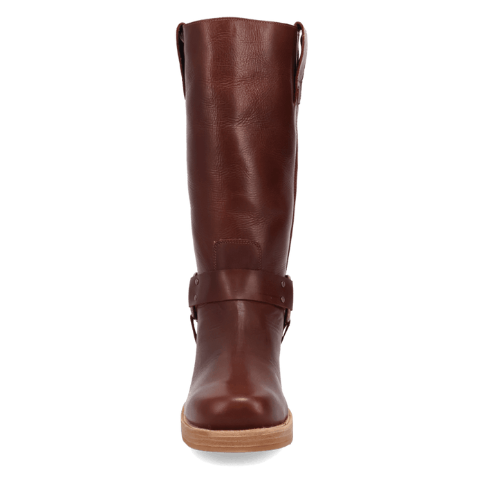 PRODUCT SHOT RIP LEATHER BOOT AT FRONT ANGLE