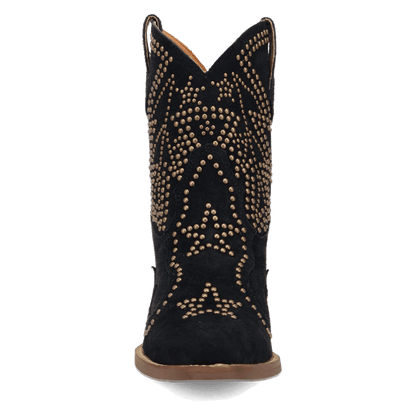 PRODUCT SHOT SEEIN' STARS SUEDE LEATHER BOOTIE AT FRONT ANGLE