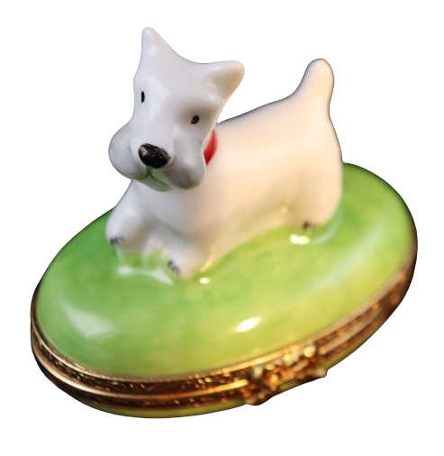 SKU# 3531 - Small Terrier on green base