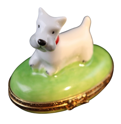 SKU# 3531 - Small Terrier on green base