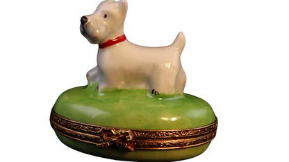SKU# 3531 - Small Terrier on green base