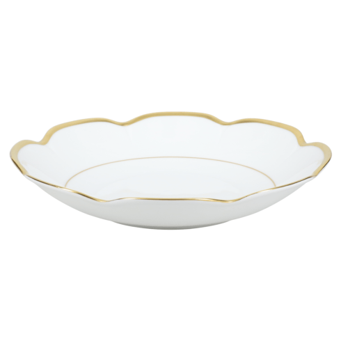 SKU# A220-NYM20775 - Margaux Gold Shallow Soup/Cereal bowl - Shape Nymphea - Size: 8.5"