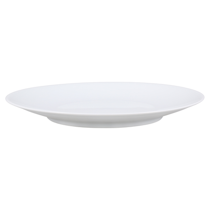 SKU# B220-COU00001 - Coupe White Dessert Plate - Shape Coupe - Size: 8.5"