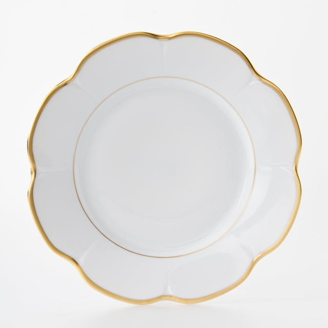 SKU# B280-NYM20775 - Margaux Gold Dinner Plate - Shape Nymphea - Size: 10.75"