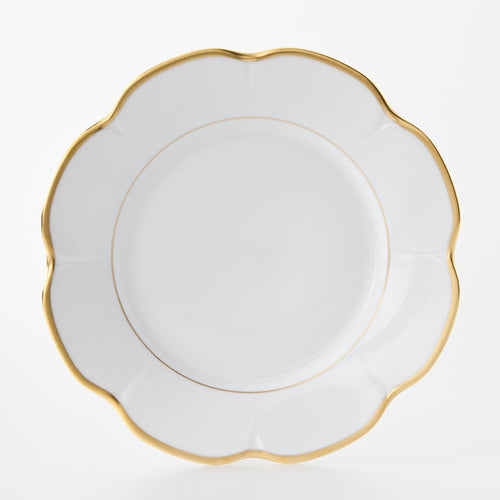 SKU# B280-NYM20775 - Margaux Gold Dinner Plate - Shape Nymphea - Size: 10.75"