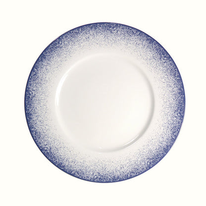 SKU# B320-REC20830 - Blue Fire Presentation Plate - Shape Recamier - Size: 12.6"
