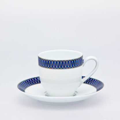 SKU# R200-VIE20797 - Blue Star Coffee Cup - Shape Recamier - Size: 3.25oz