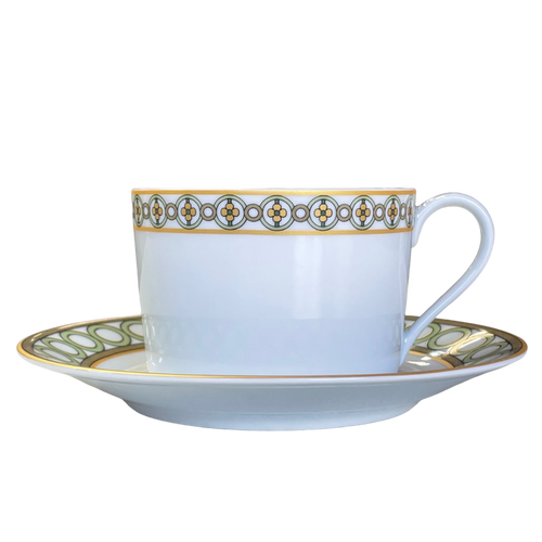 SKU# T200-REC20819 - Jardin Francais Tea Saucer - Shape Recamier