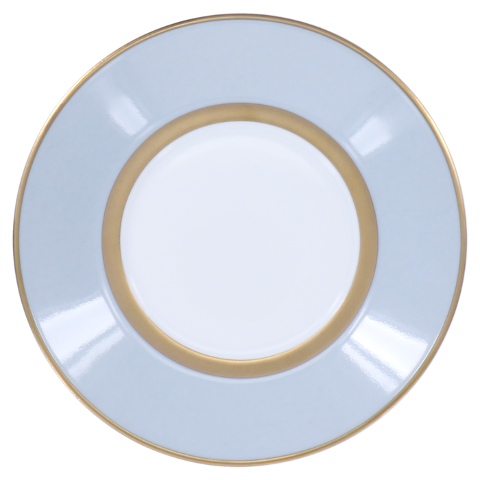 SKU# T200-REC20829 - Mak Grey Gold Tea Saucer - Shape Recamier