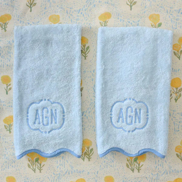 Solid Light Blue Hand Towel