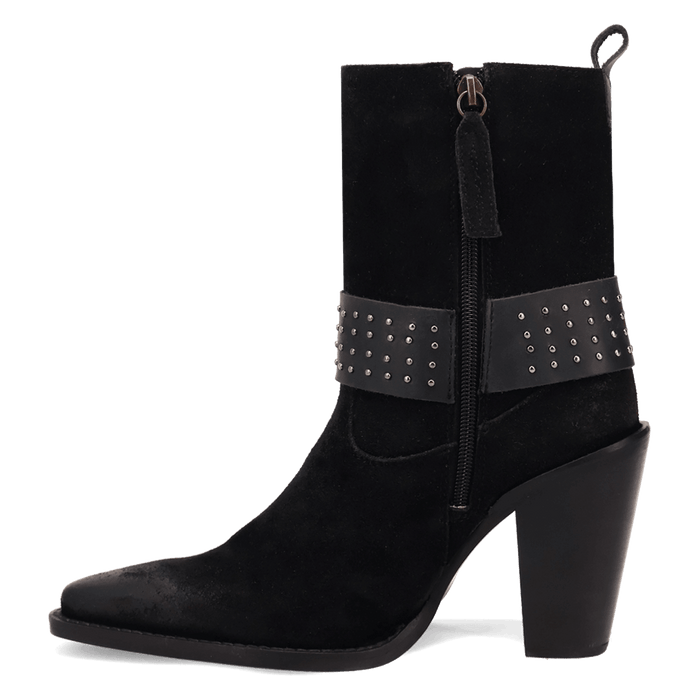 PRODUCT SHOT SONGBIRD SUEDE BOOT AT 135 DEGREE OUTSIDE ANGLE