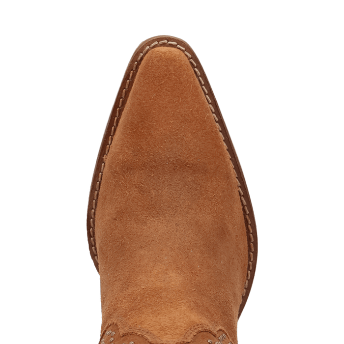 PRODUCT SHOT STAR POWER SUEDE LEATHER BOOTIE AT TOE ANGLE