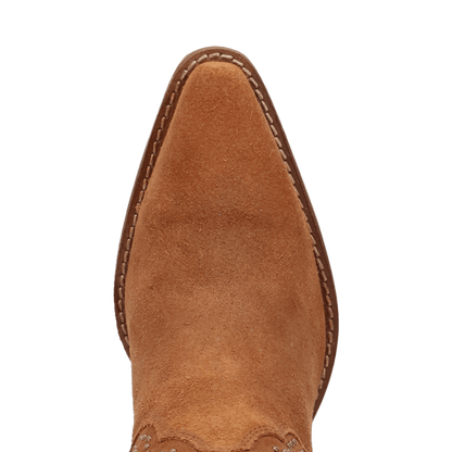 PRODUCT SHOT STAR POWER SUEDE LEATHER BOOTIE AT TOE ANGLE