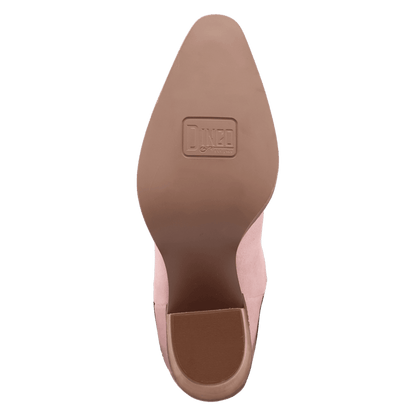 PRODUCT SHOT STAR POWER SUEDE LEATHER BOOTIE AT OUTSOLE ANGLE