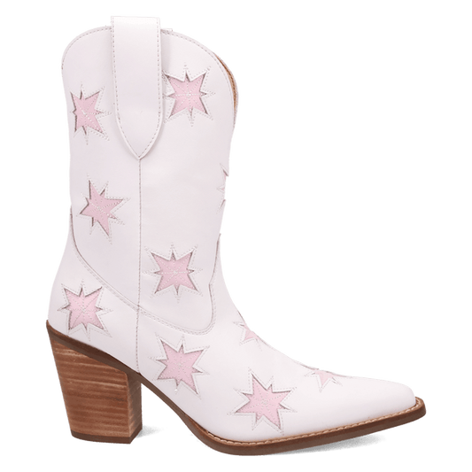 PRODUCT SHOT STARBURST LEATHER BOOT AT 90 DEGREE INSIDE ANGLE