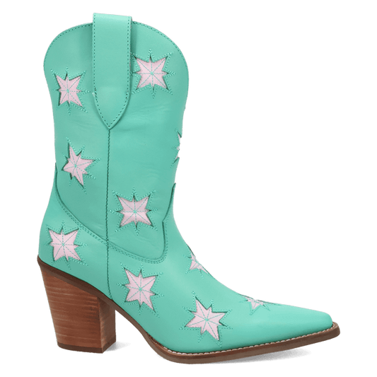 PRODUCT SHOT STARBURST LEATHER BOOT AT 90 DEGREE INSIDE ANGLE