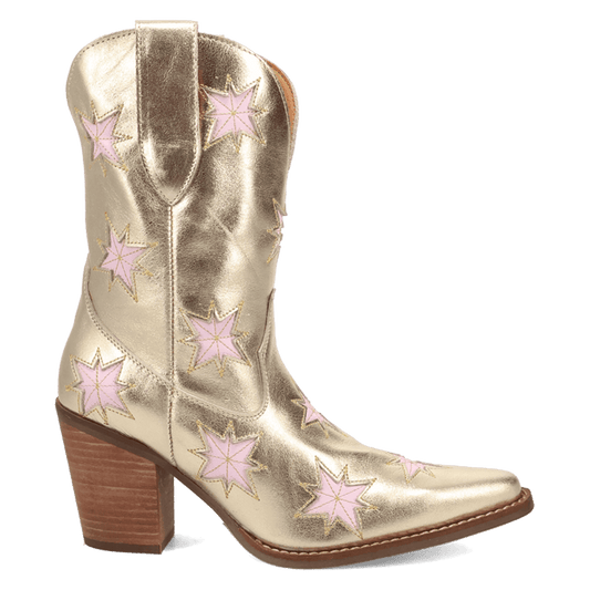 PRODUCT SHOT STARBURST LEATHER BOOT AT 90 DEGREE INSIDE ANGLE