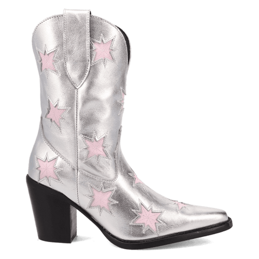 PRODUCT SHOT STARBURST LEATHER BOOT AT 90 DEGREE INSIDE ANGLE