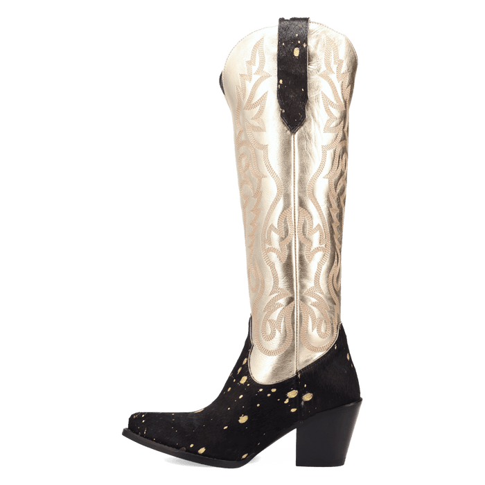 PRODUCT SHOT TAKE NO BULL LEATHER BOOT AT 135 DEGREE OUTSIDE ANGLE