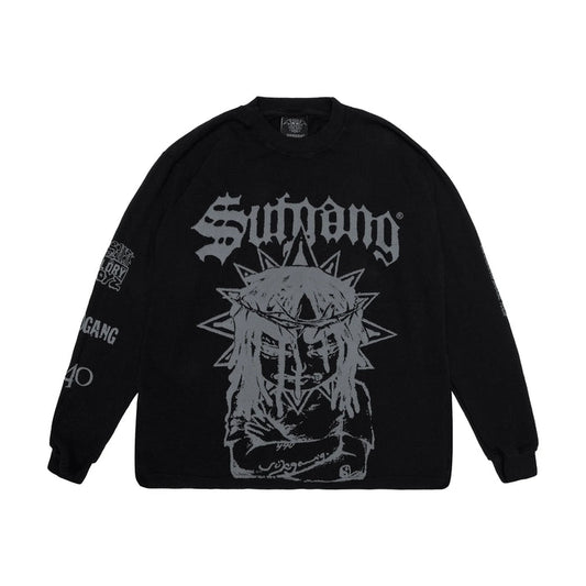TEE LONG SLEEVE SOSA BLACK - Four Street