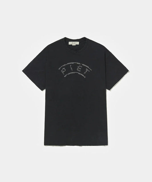 UEFA Distressed T-shirt Vintage Black - Four Street