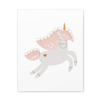 Girls Wall Art Print Fairy Tale Unicorn, Girls Wall Art, Girls Nursery Art Prints, Girls Bedroom Wall Decor, Made in the USA | PIPPA + JUNE