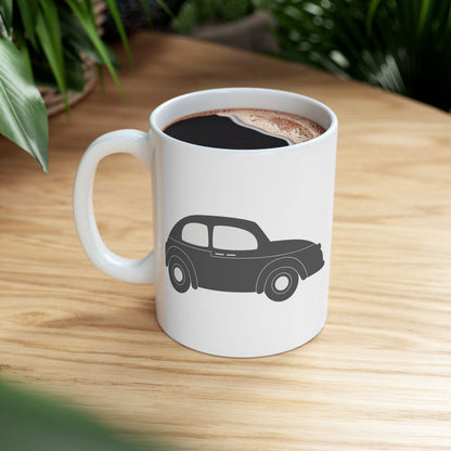 Coffee Cup Ceramic Vintage Car, Ceramic Mugs and Drinkware, Coffee Cups, Office Mugs, Made in USA | Pippa + June