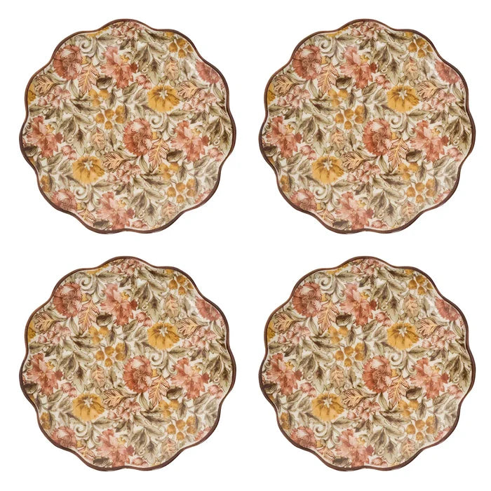 Willa Cocktail Plate Set/4 -  Amber