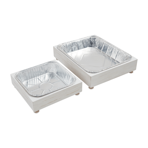 Wood Aluminum Pan Holder | Two Sizes