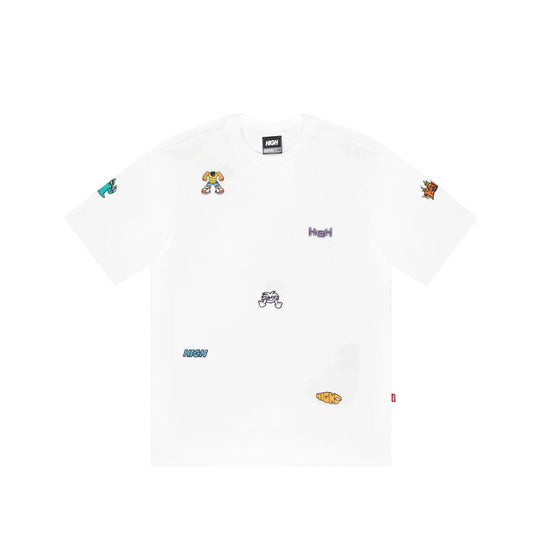 Work Tee Doodles White - Four Street
