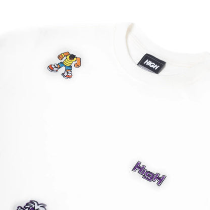 Work Tee Doodles White - Four Street